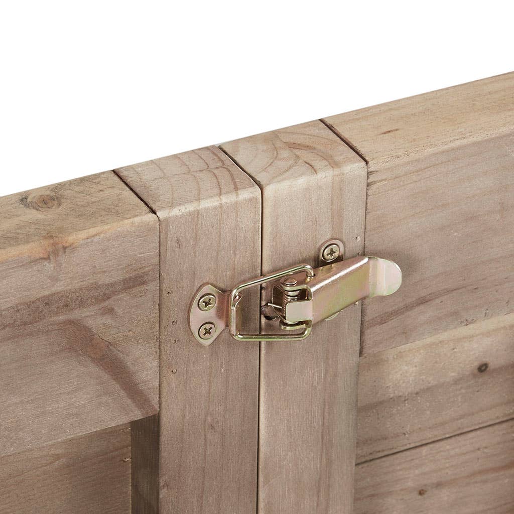 Reclaimed Natural Wood Dining Table with Metal Support *