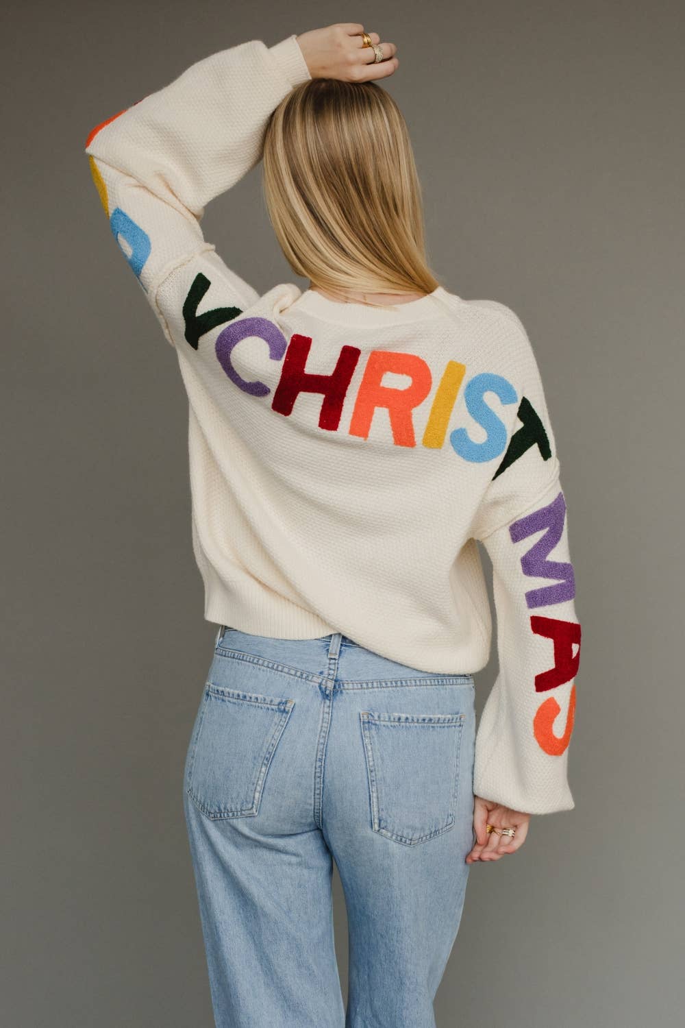 Ivory Merry Christmas Sweater