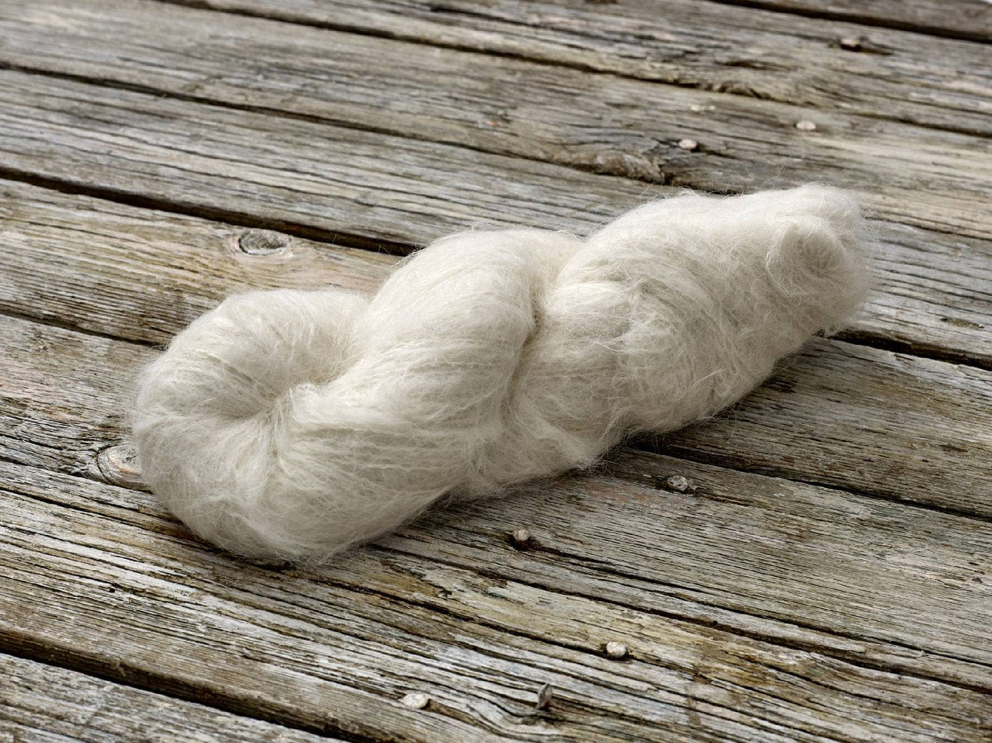 Undyed Yarn: Brushed Suri Knitting Yarn