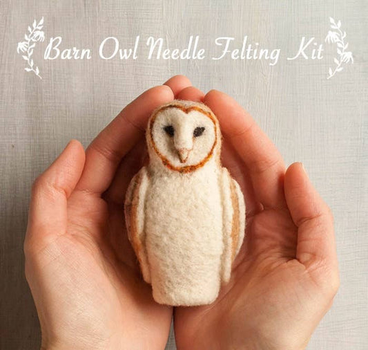 Barn Owl Needle Felting Kit - Intermediate