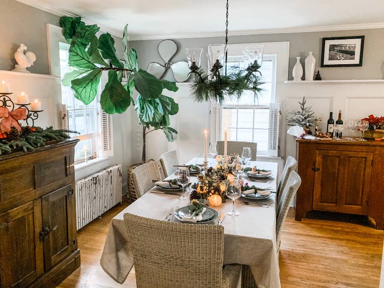 70" Artificial Grey green Eucalyptus Garland seeded