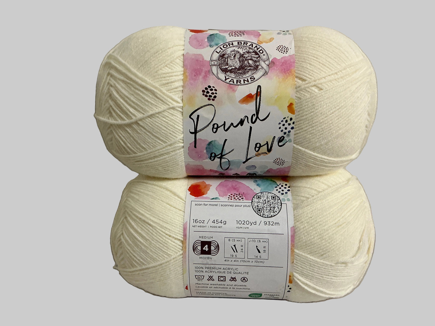 Lion Brand Pound of Love-Antique White
