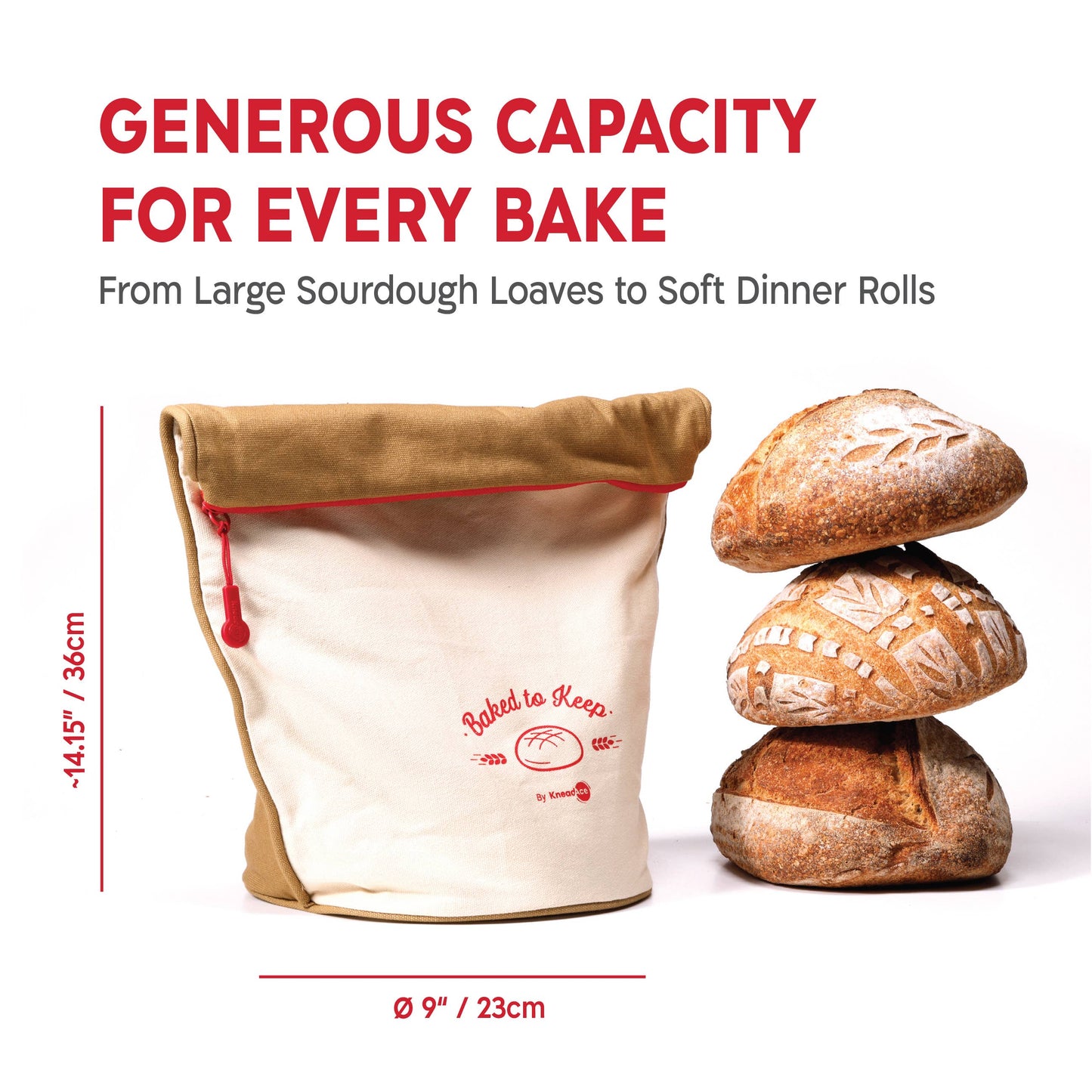 KneadAce Bread Bag