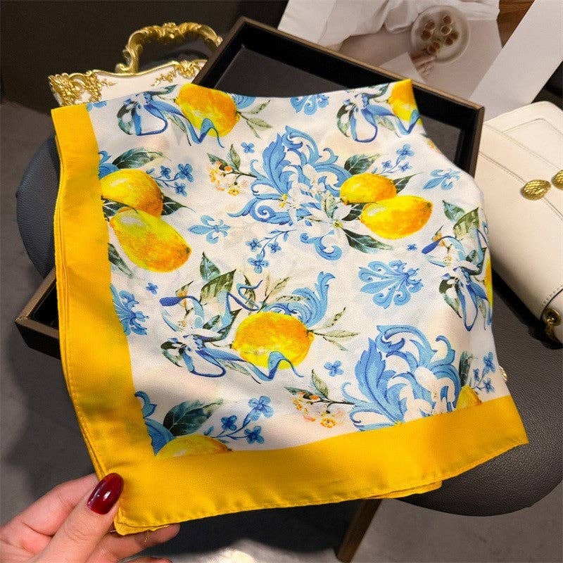 Fashion Print Square Scarf