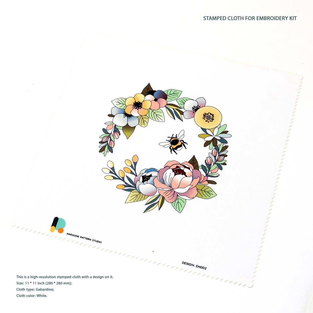 Merry Christmas Embroidery Kit