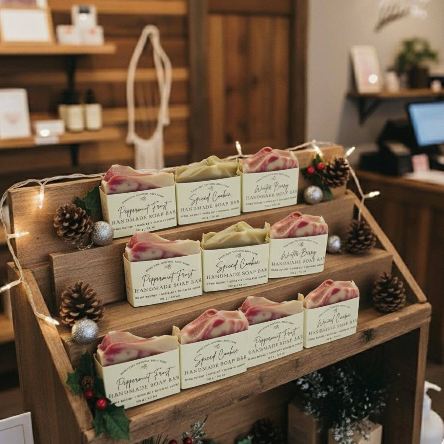 Winter Berry Handmade Soap Bar SEASONAL VEGAN HOLIDAY