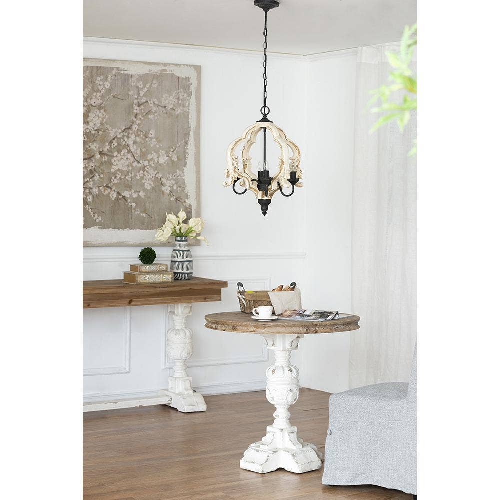 D31.5x30" Southern Living French Country White/Natural Table
