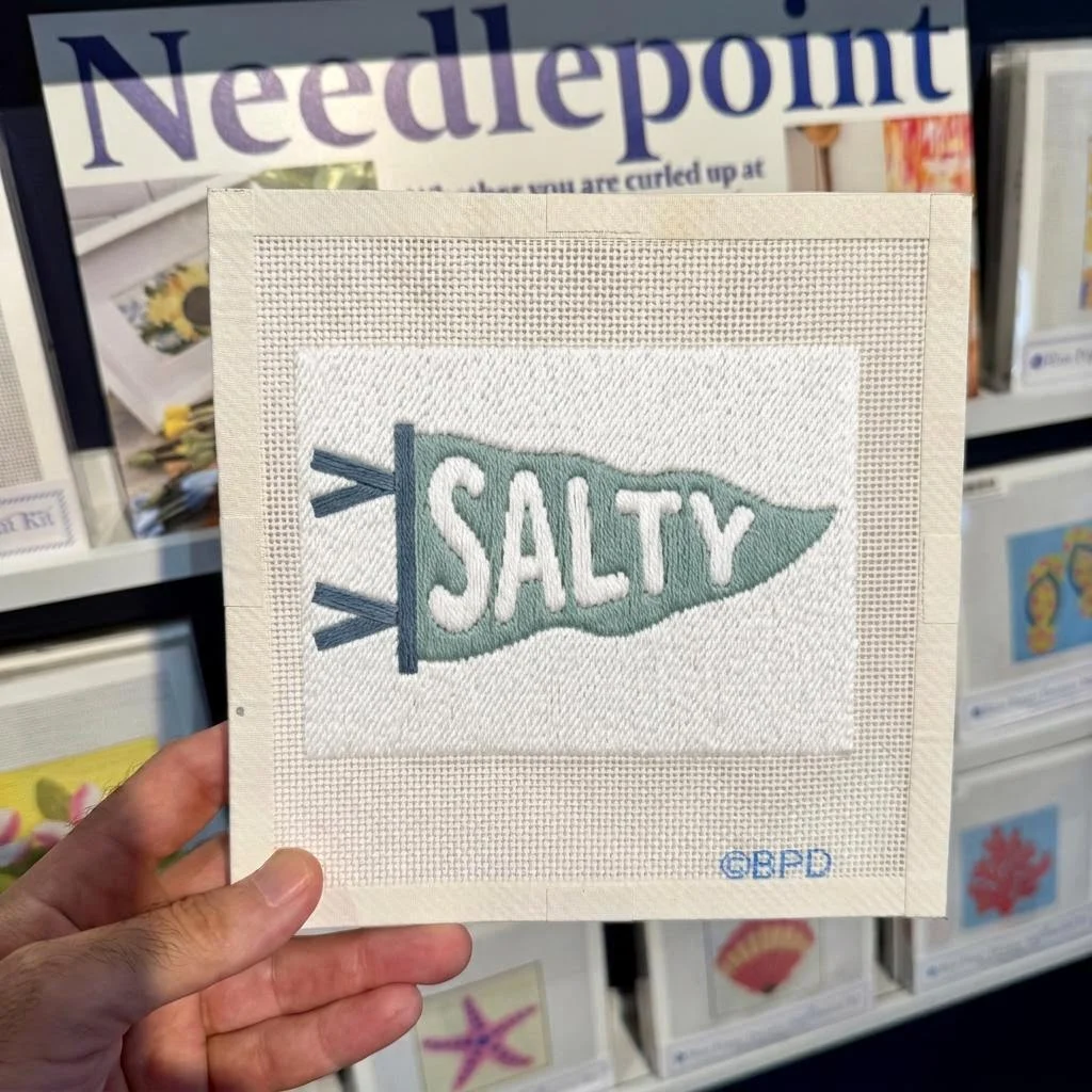 Salty Pennant Needlepoint Design