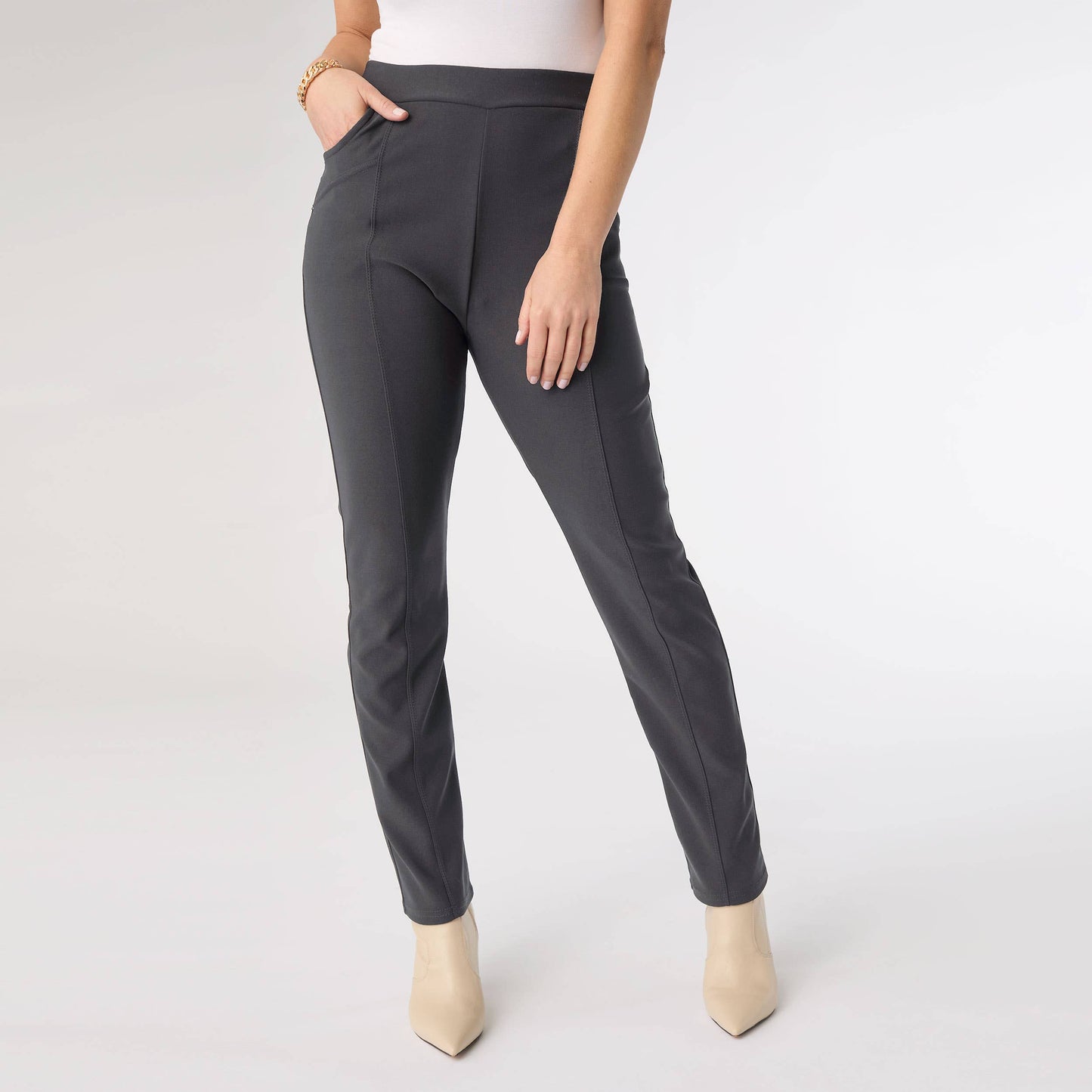 Georgie Front Seam Bottom with Rivet Detail - Christmas