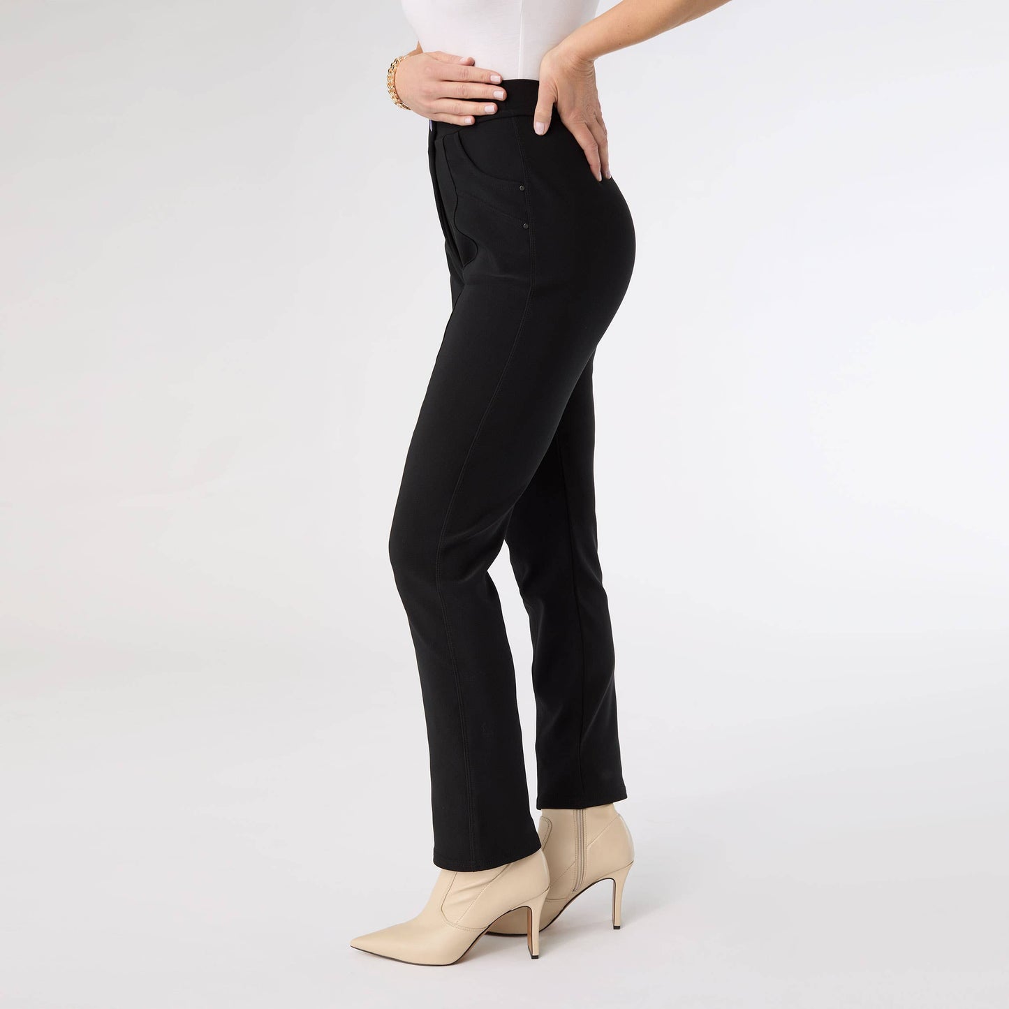 Georgie Front Seam Bottom with Rivet Detail - Christmas