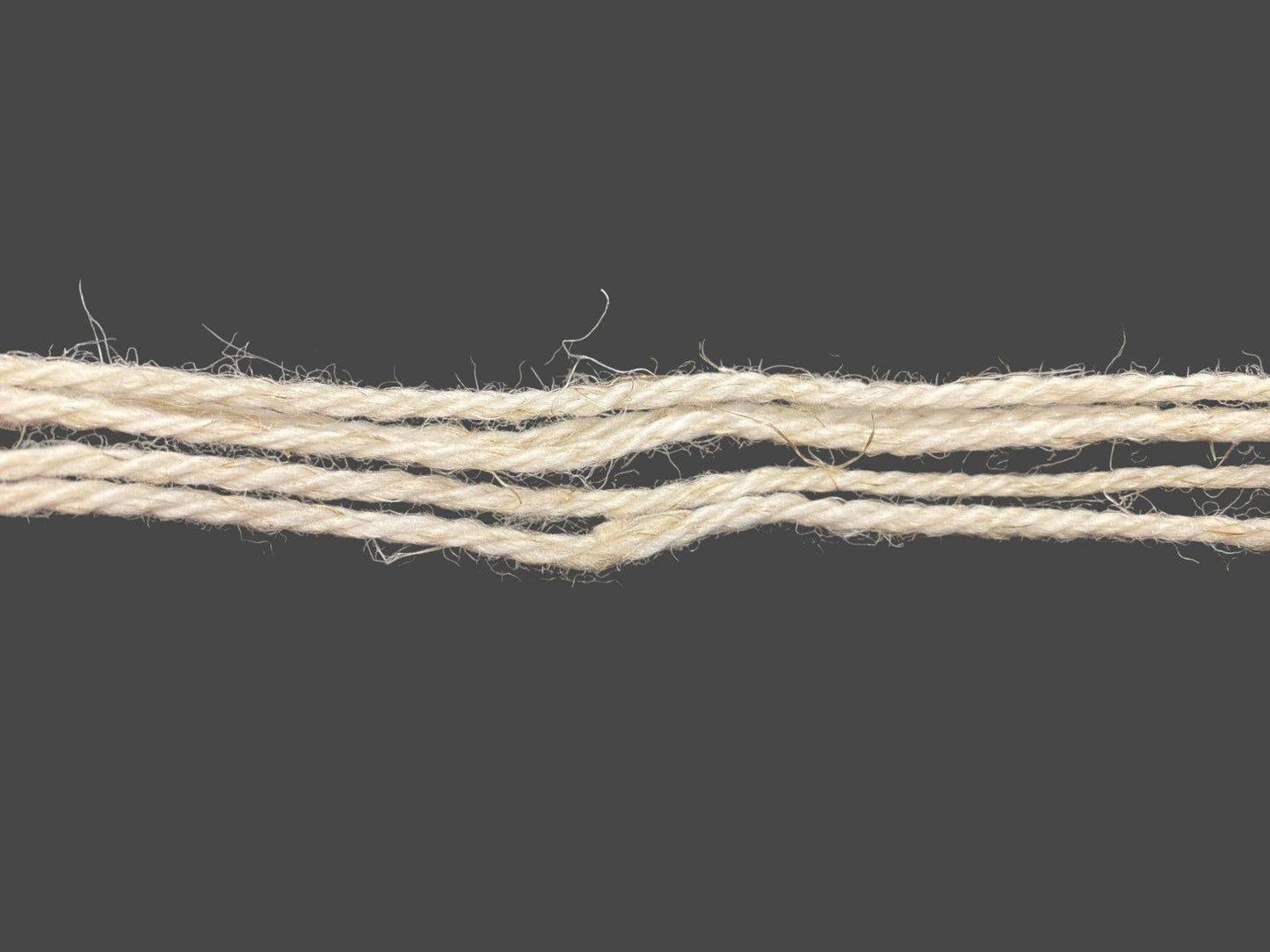 Undyed Yarn: Organic Wool Linen Aran Knitting Yarn