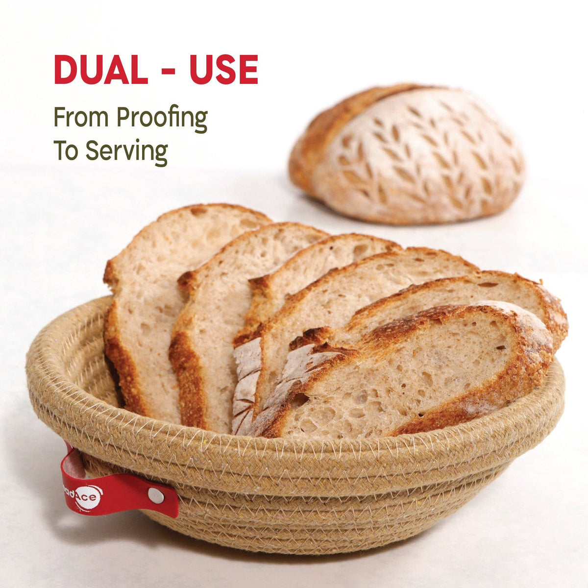 Round Cotton Rope Proofing Baskets Set