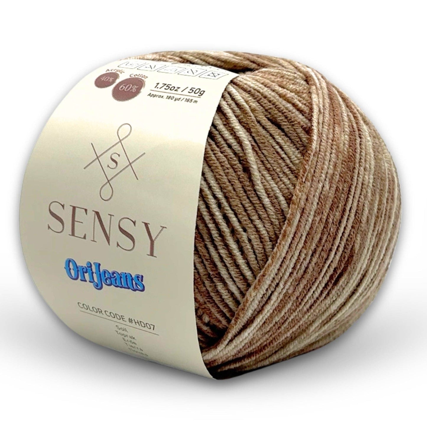 Sensy OriJeans Yarn, 1.75 oz, 180 yards, Gauge 2 Fine