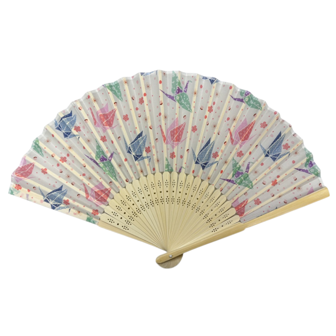 Origami Crane Paper Folding Fan (50/300)