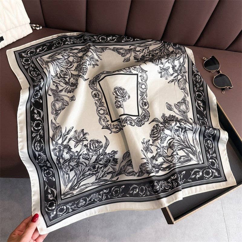 Fashion Print Square Scarf