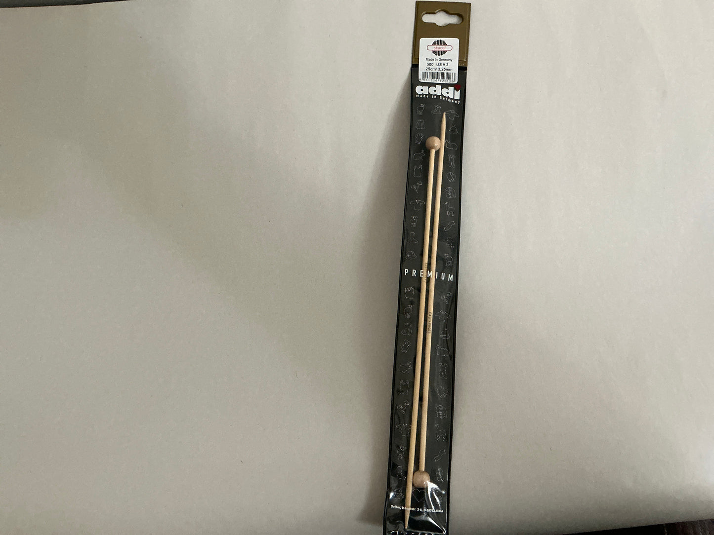 Skacel by Addi- 10” Bamboo Knitting Needles