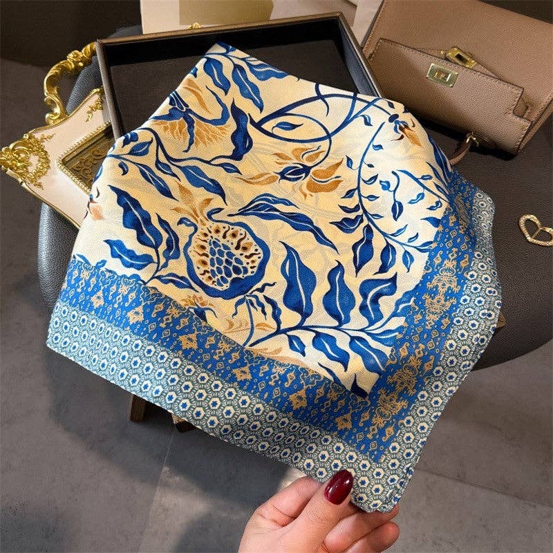 Fashion Print Square Scarf