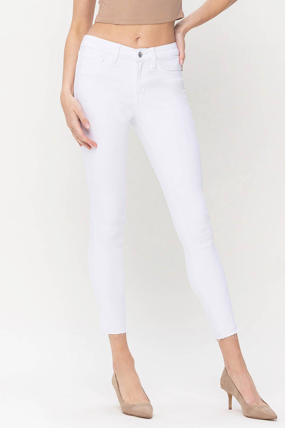 MID RISE SUPER SOFT ANKLE SKINNY JEANS F5141
