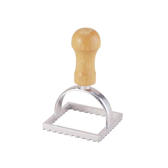 Fantes Ravioli Stamp, Fluted Square Stamp, 2in