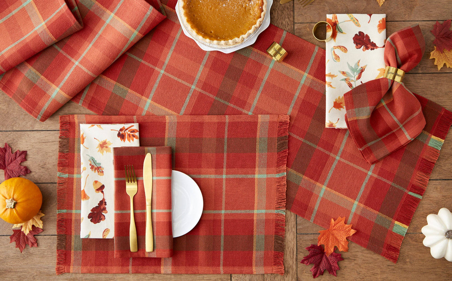 Falling Leaves Printed Napkin