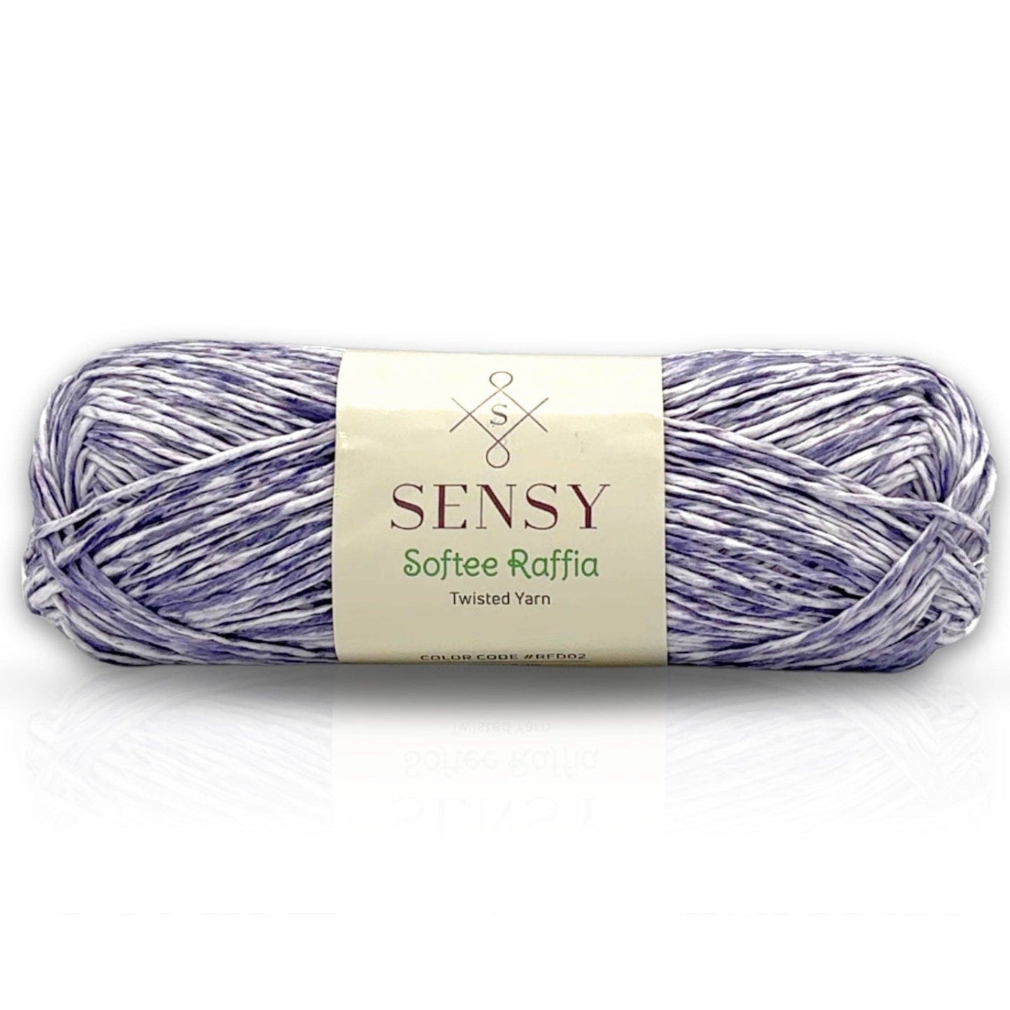 Sensy Softee Raffia Twisted Yarn, 3.5 oz, 109 Yards, 100% Polyester, Gauge 4 Medium
