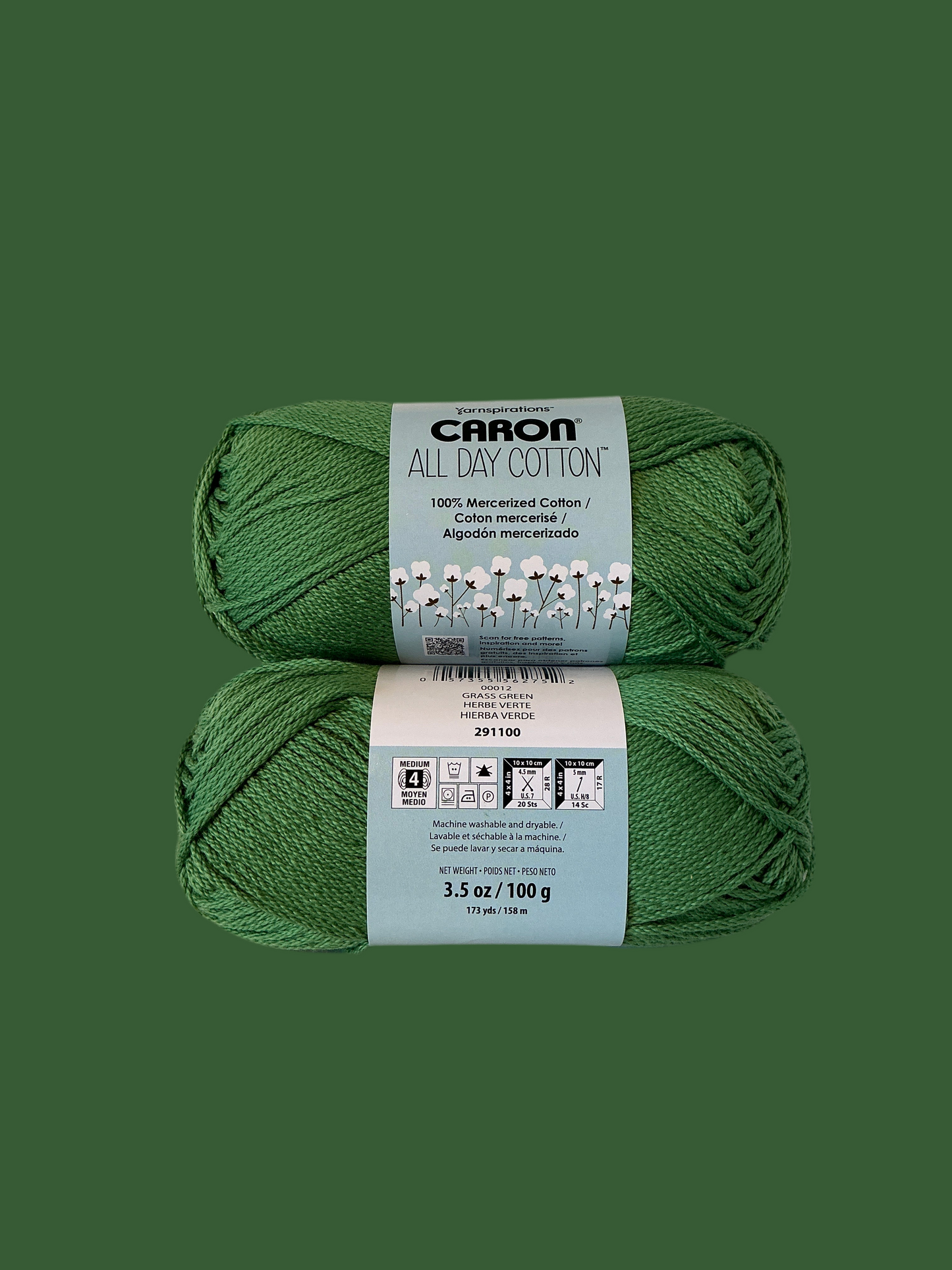 Caron All Day Cotton-Grass Green 29110000012