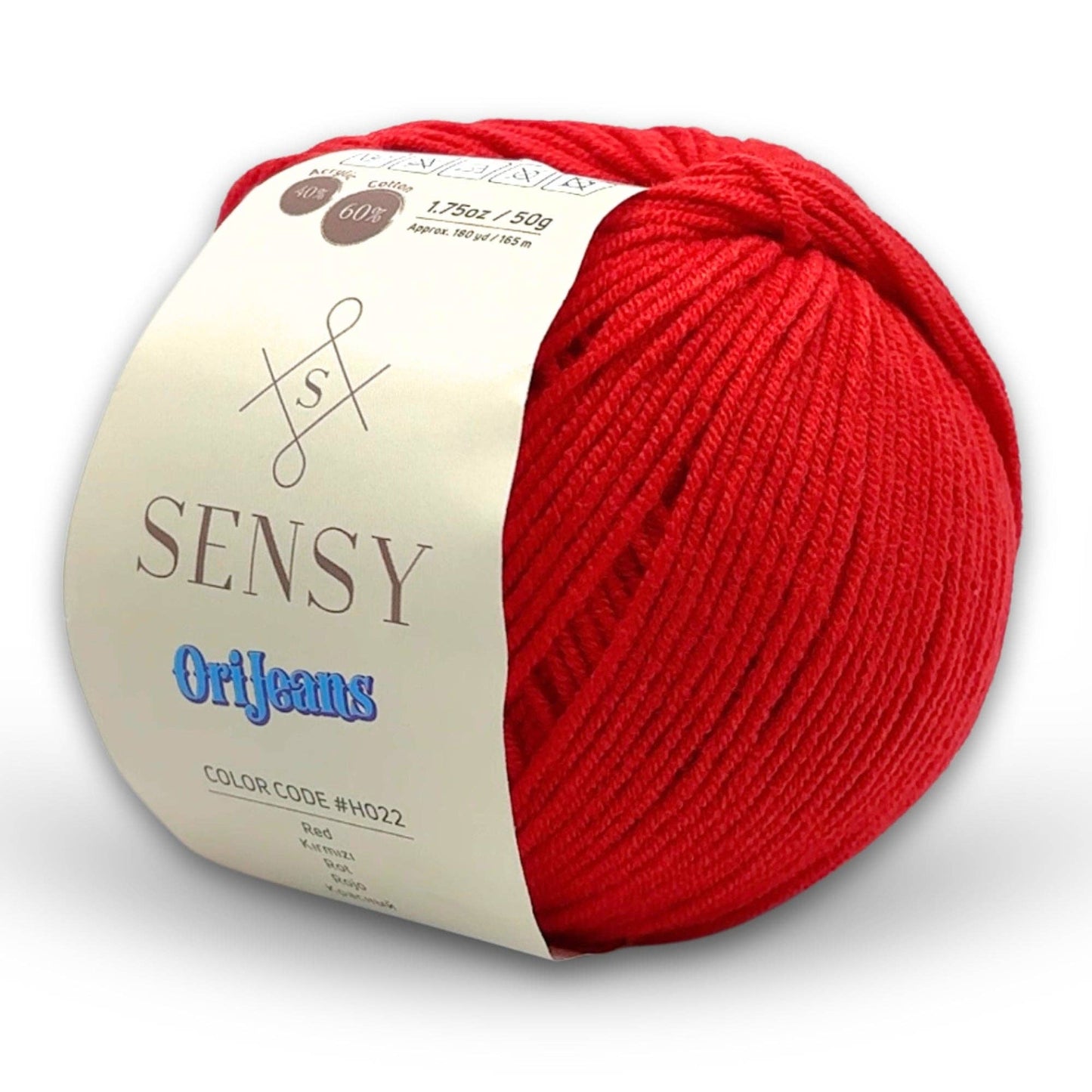 Sensy OriJeans Yarn, 1.75 oz, 180 yards, Gauge 2 Fine