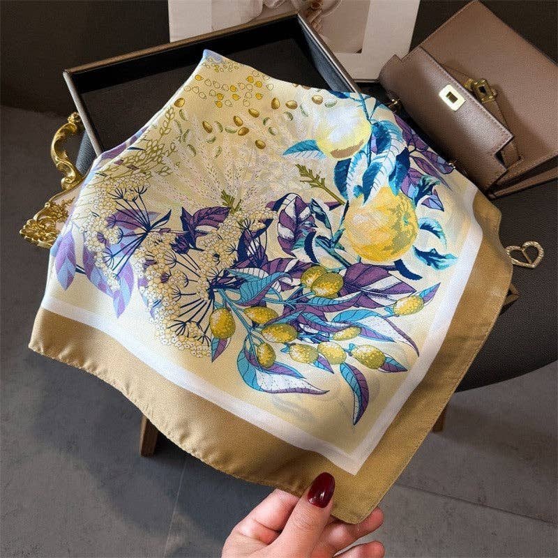 Fashion Print Square Scarf