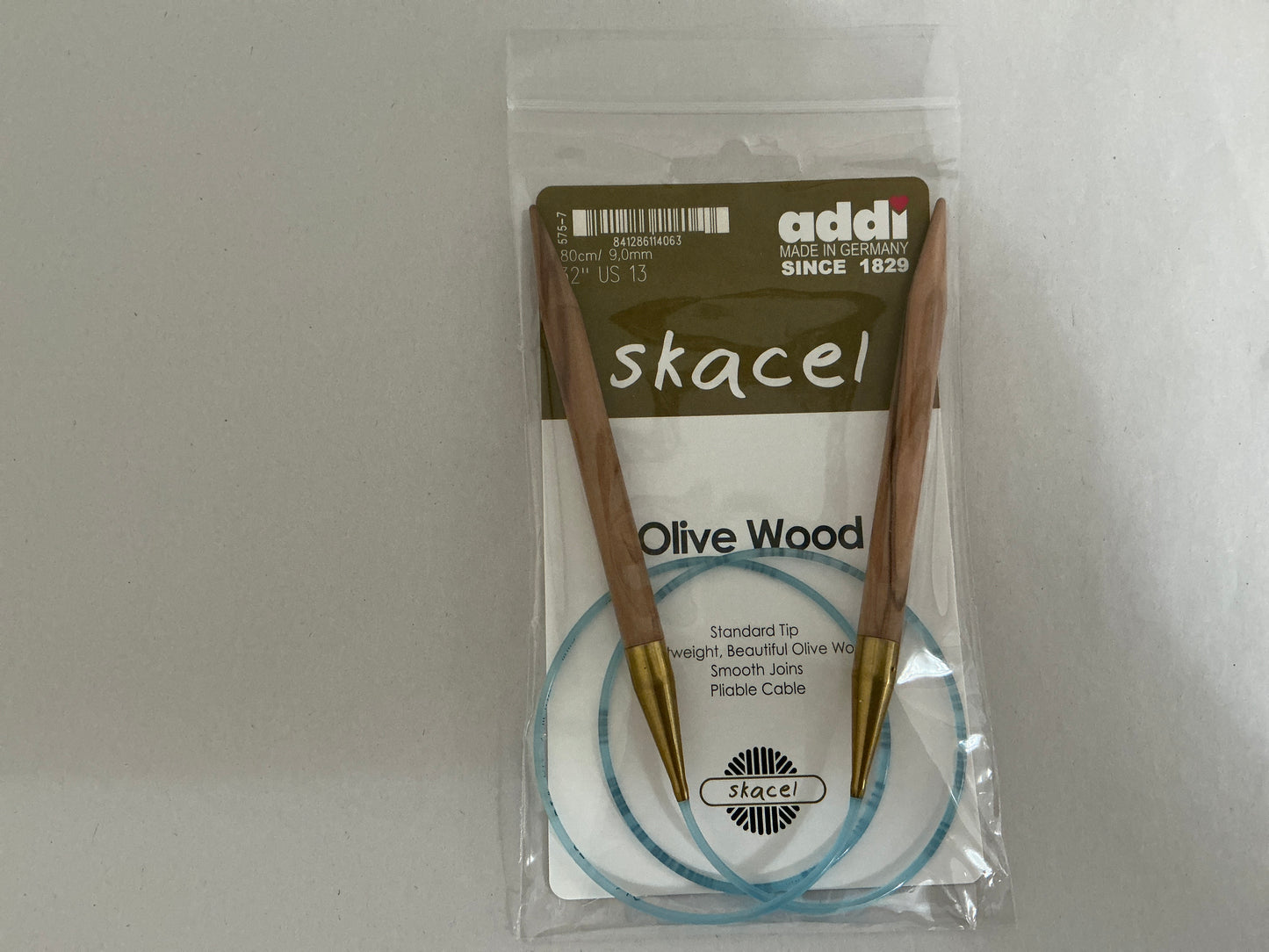 Skacel by Addi- Olive Wood Circular Needles 32”