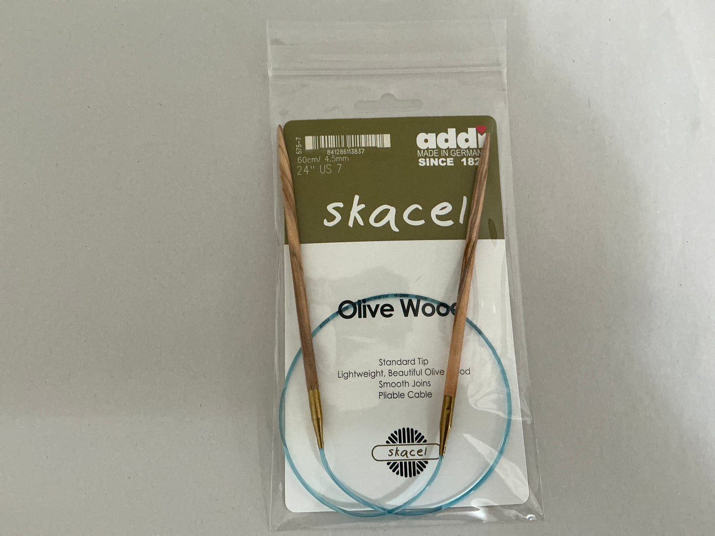 Skacel by Addi- Olive Wood Circular Needles 24”