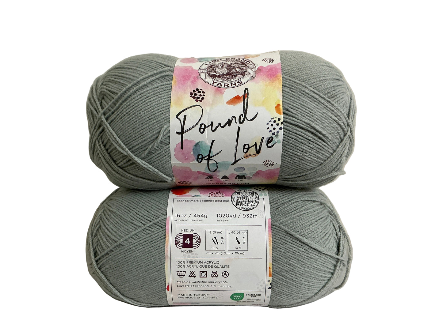 Lion Brand Pound of Love-Sleet-Size #4-1,020 Yards