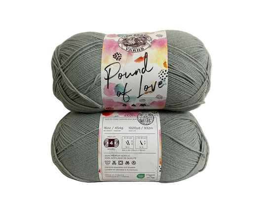 Lion Brand Pound of Love-Sleet-Size #4-1,020 Yards