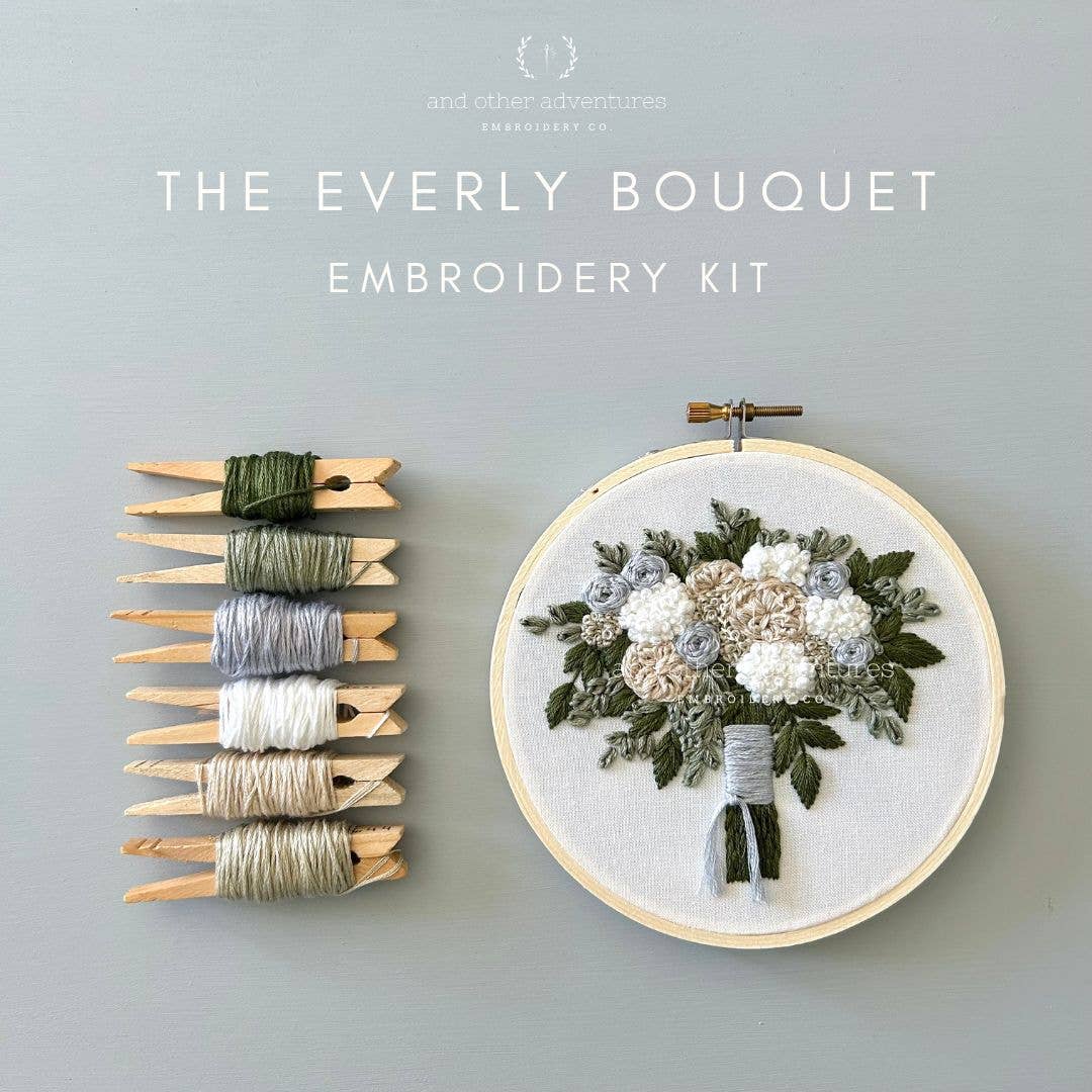 Hand Embroidery Kit - The Everly Bouquet