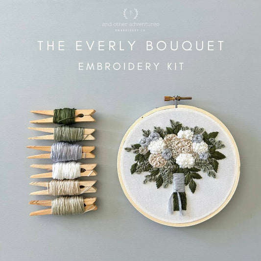 Hand Embroidery Kit - The Everly Bouquet