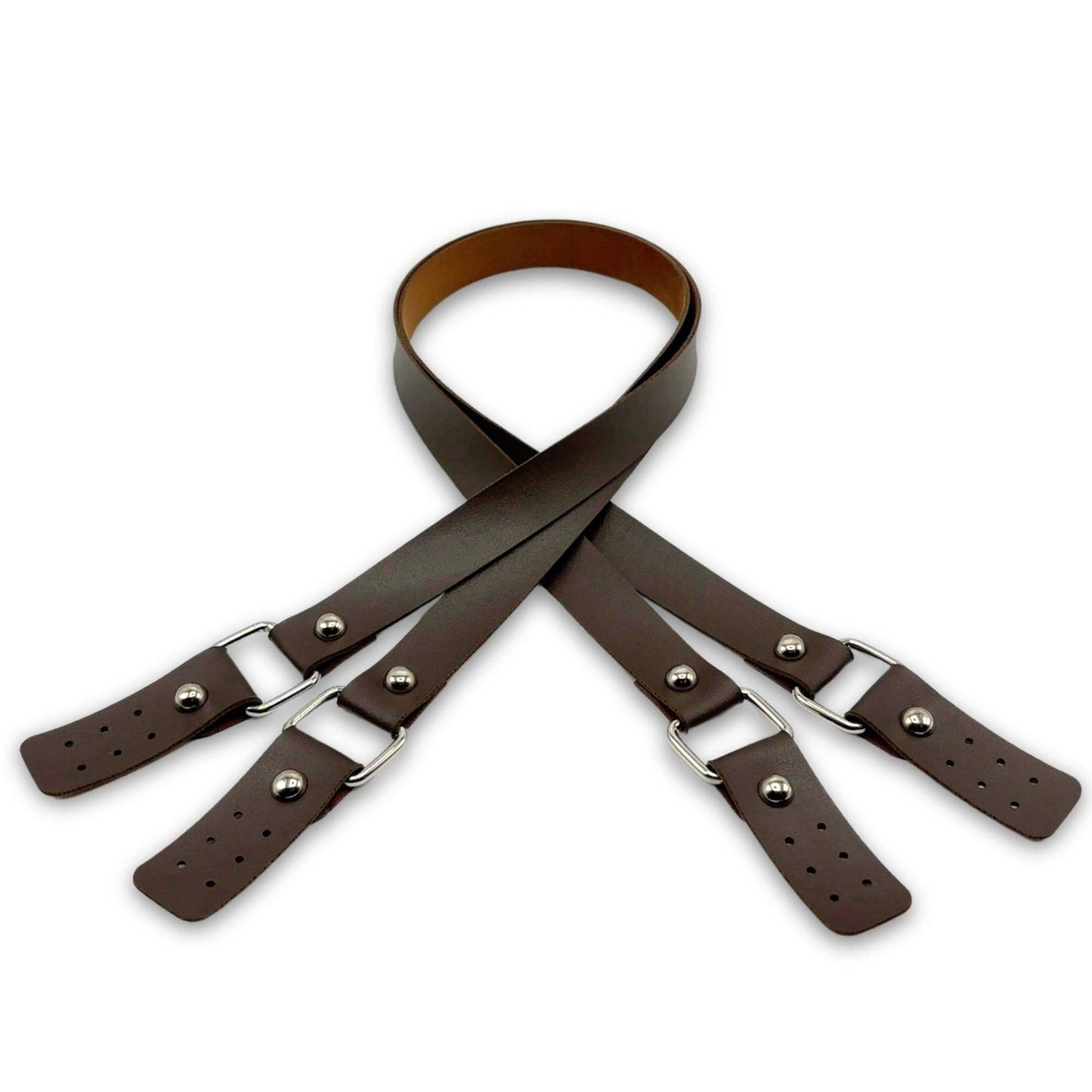 PU Leather Long Bag Strap (80 Cm) (2 Pieces)