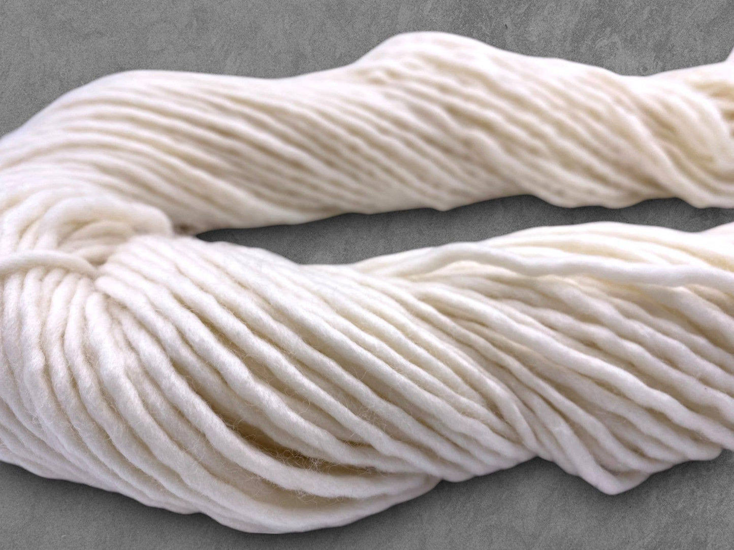 Undyed Yarn: SW Merino Light Bulky Single Knitting Yarn