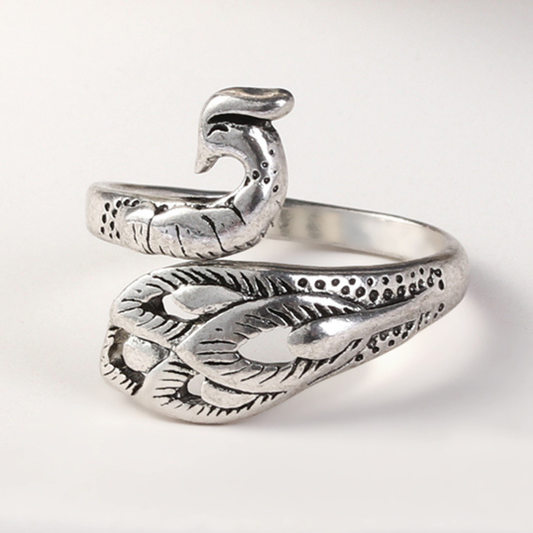 CROCHET THREAD LOOP RING (ADJUSTABLE)