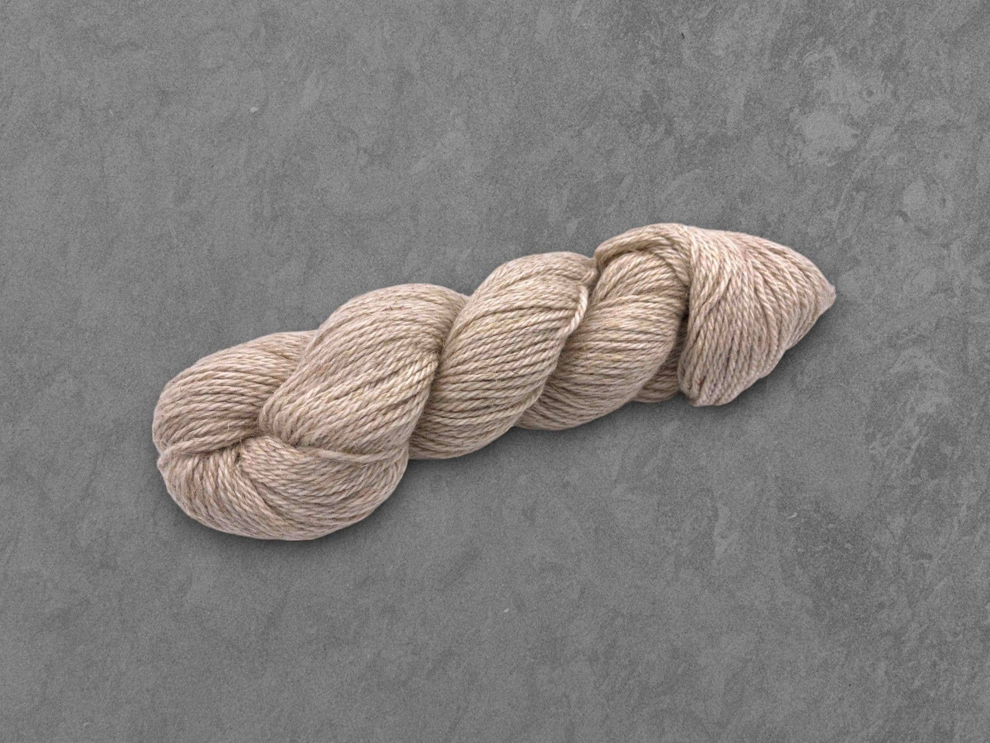 Undyed Yarn: Organic Wool Linen Aran Knitting Yarn