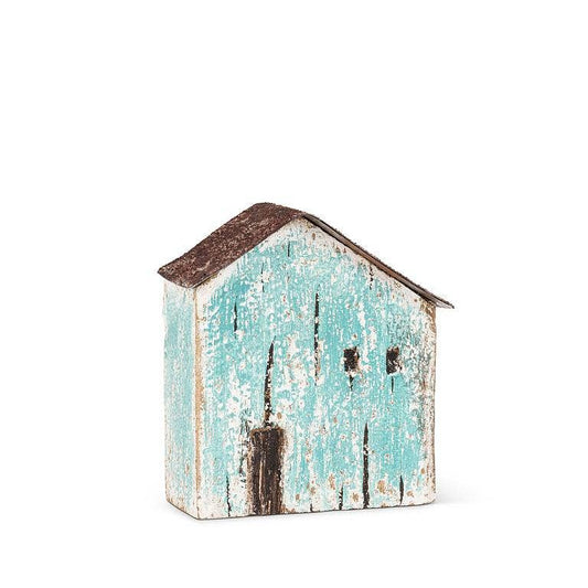 Mini Seaside House-Light Blue-3"H