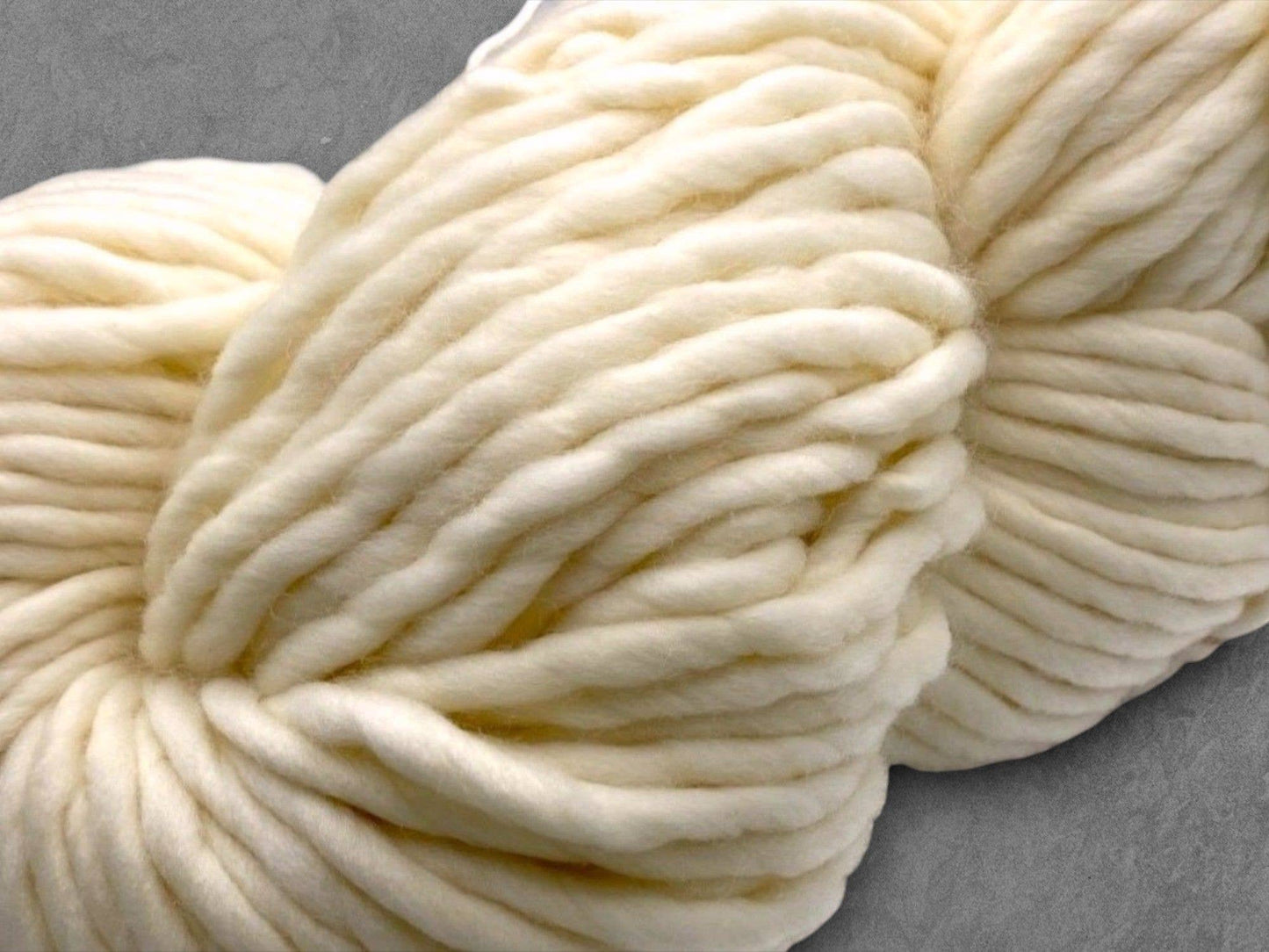 Undyed Yarn: Marshmallow Merino Super Bulky Knitting Yarn