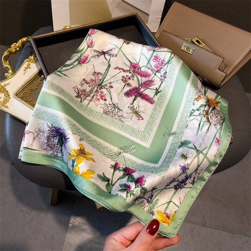 Fashion Print Square Scarf