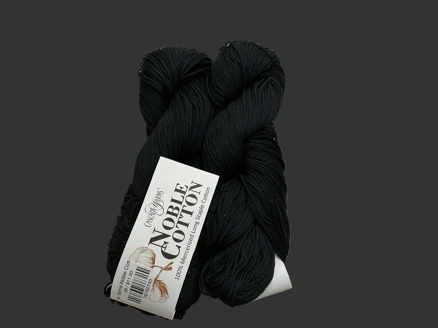 Cascade Yarns-Noble Cotton-Black