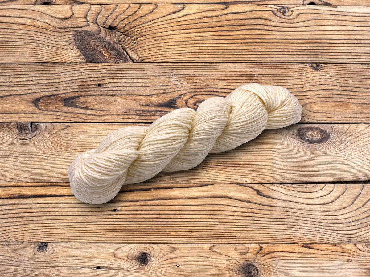 Undyed Yarn: Superwash Merino Worsted Single Knitting Yarn