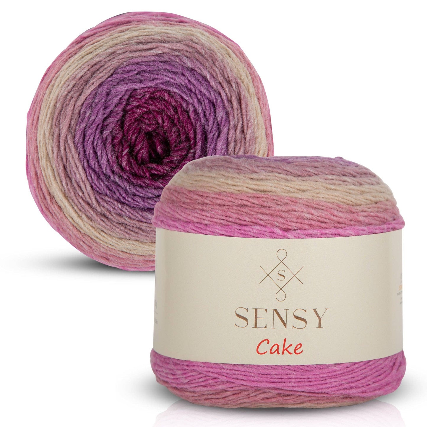 Sensy Cake Yarn, 5.3 oz, 525 Yards, Gauge 3 Light