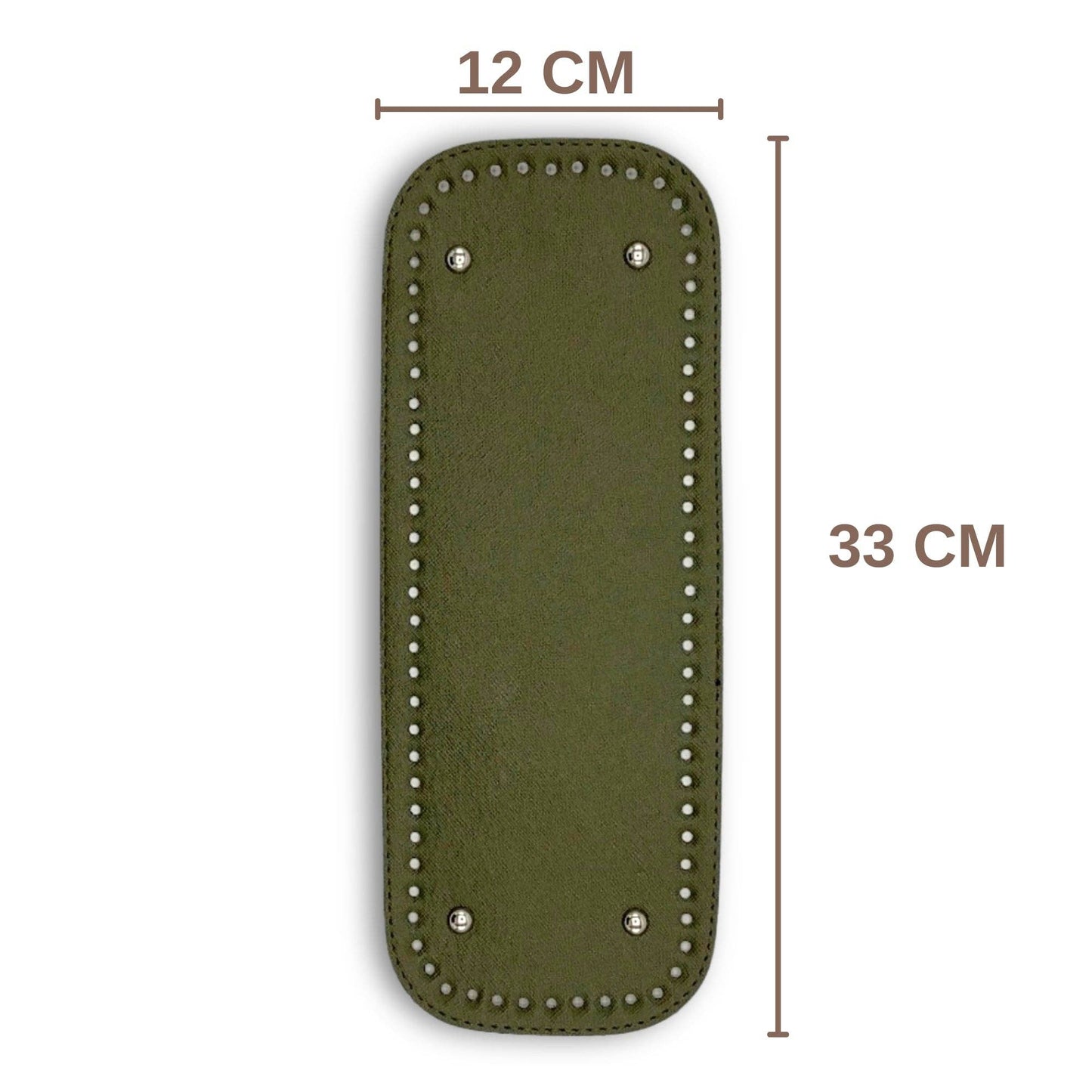 PU Leather Large Bag Base, Bag Bottom Pad (12 Cm x 33 Cm)