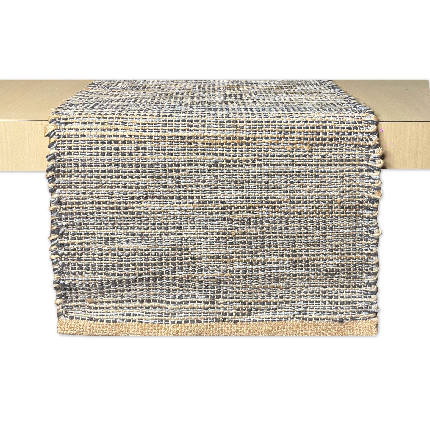 OMBRE TABLE RUNNER, NATURAL JUTE GREY, 13" x 108"