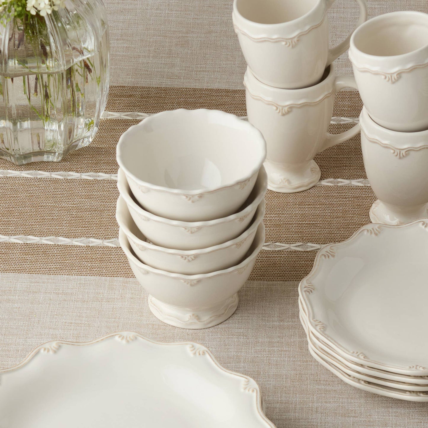 Heritage Scroll Cereal Bowl – Graceful Form for Everyday