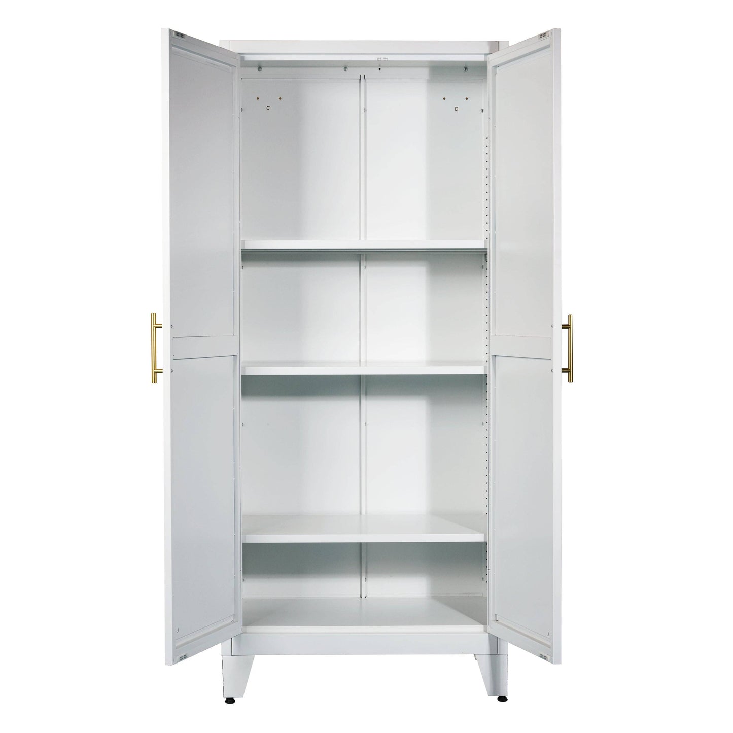 Shapely Doors Storage Cabinet with Adjustable Shelves