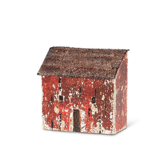 Mini Seaside House-Red-2.5"H