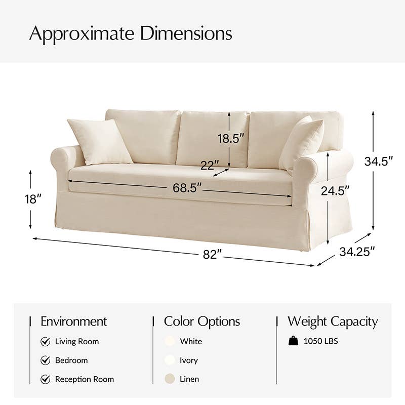 Enrico Slipcovered Sofa